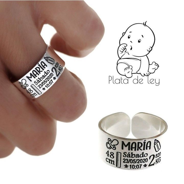 Sortija nacimiento personalizada