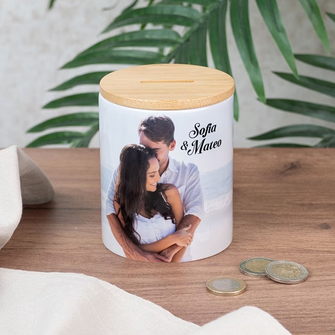 Hucha de cerámica personalizada