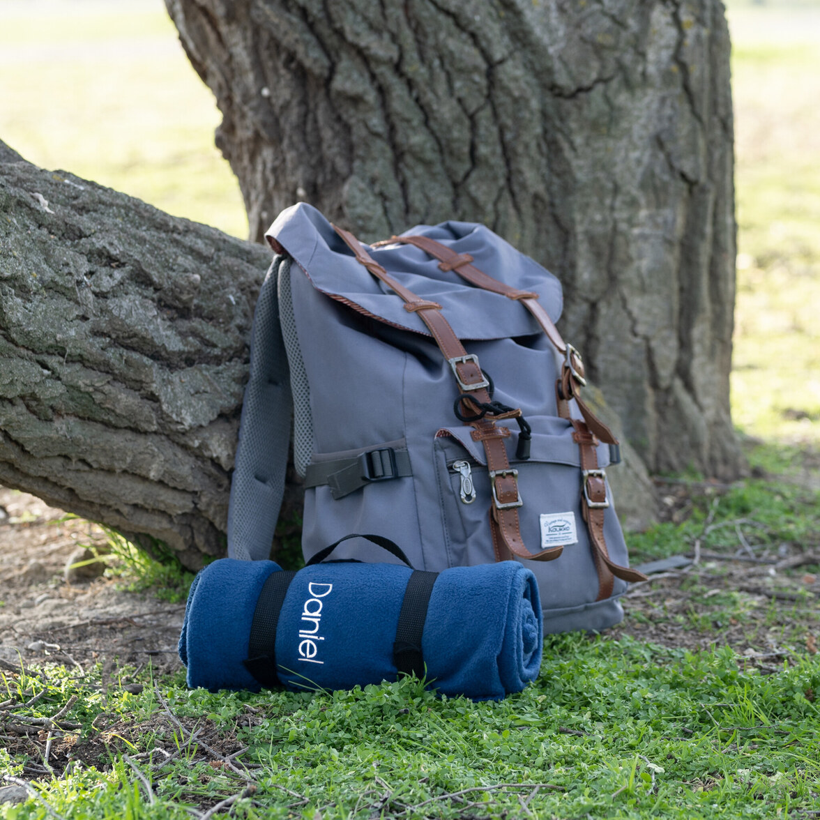 Manta viaje bordada - Imagen 2