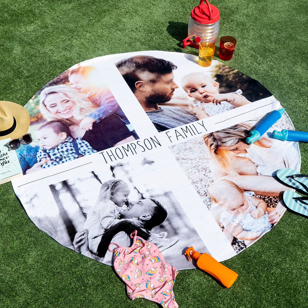 Toallas redondas de playa personalizadas - Imagen 3