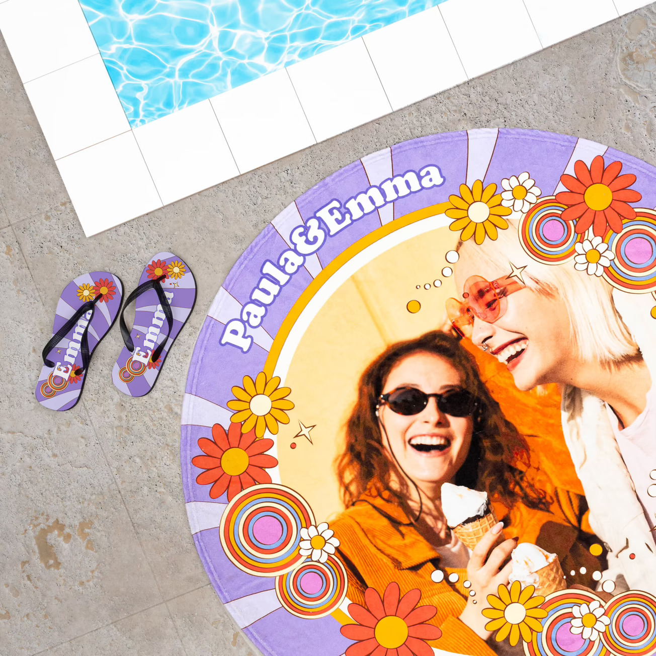 Toallas redondas de playa personalizadas - Imagen 5