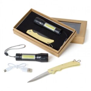 Set linterna con navaja
