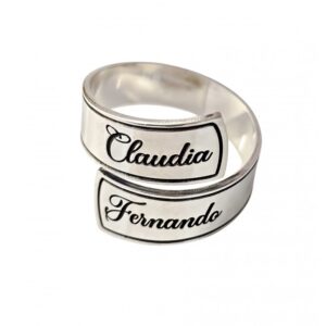 Sortija cruzada personalizada