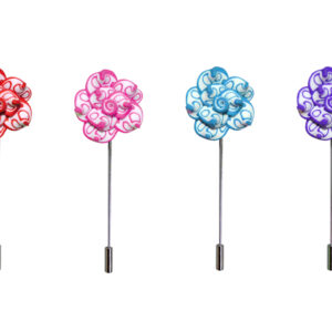 Alfiler miga de pan rosa