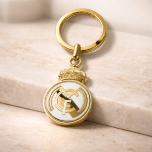 Llavero dorado Real Madrid