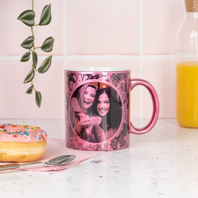 Taza purpurina personalizada - Imagen 3