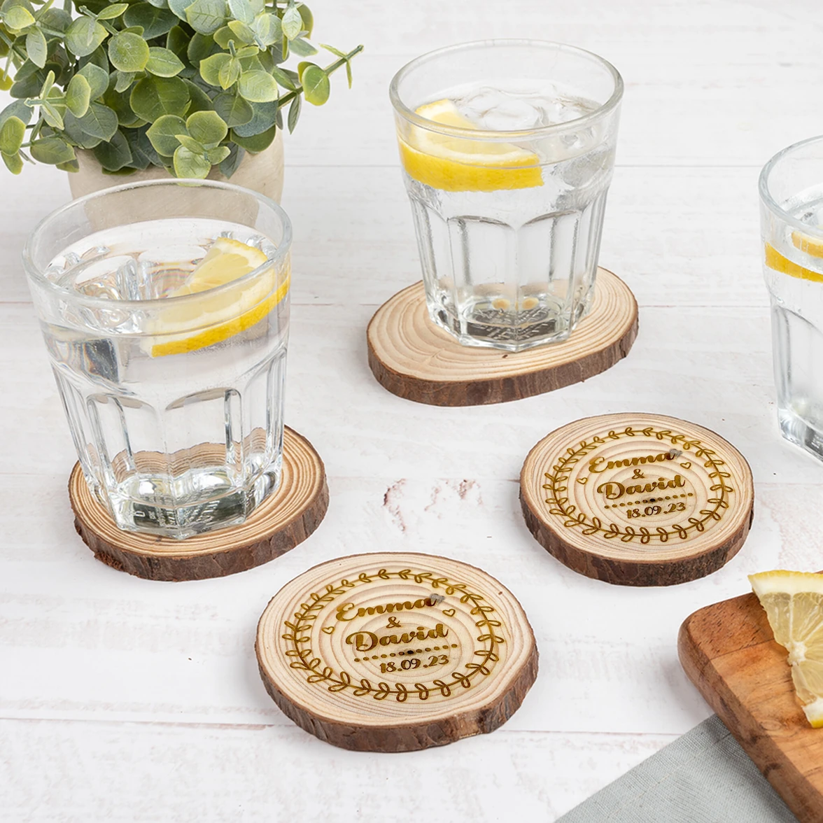 Posavasos de Corteza personalizados - Imagen 3