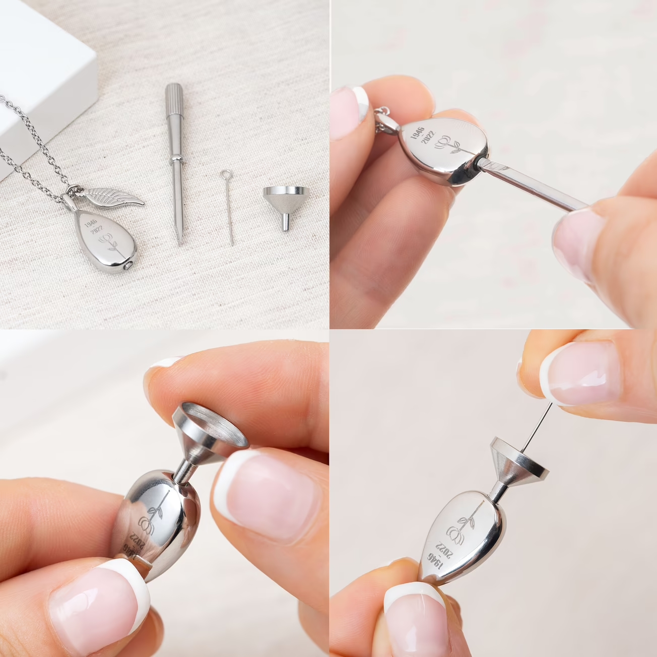 Colgante grabado para cenizas - Imagen 4