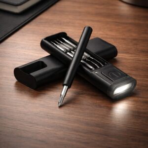 set herramientas con linterna