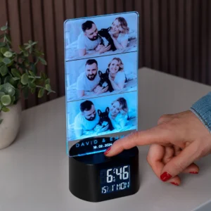 Reloj despertador luminoso personalizado