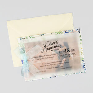 Invitación boda Vegetal Floral