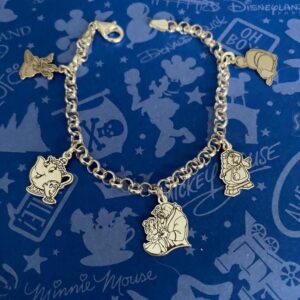 Pulsera plata Bella y Bestia