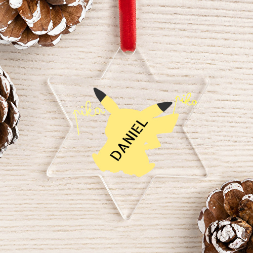 Adorno de Navidad personalizado en forma de Estrella - Imagen 8