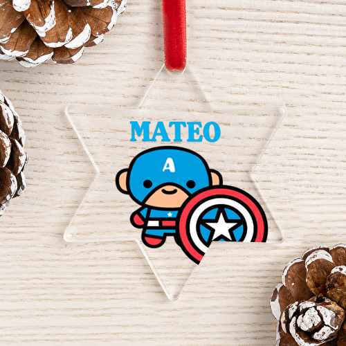 Adorno de Navidad personalizado en forma de Estrella - Imagen 19