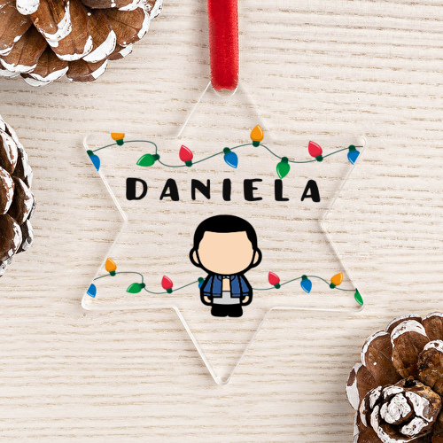 Adorno de Navidad personalizado en forma de Estrella - Imagen 17