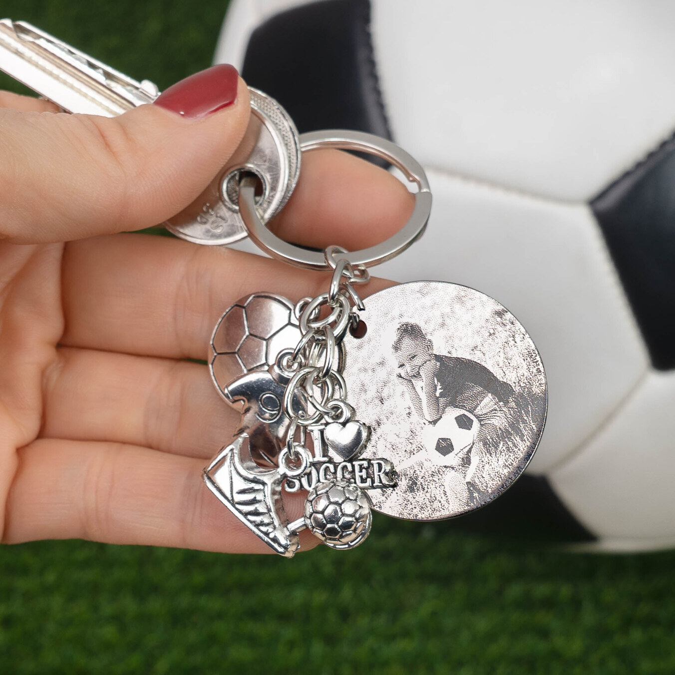 Llavero grabado con charms - Imagen 5