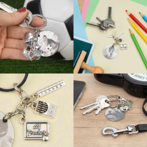 llavero grabado con charm