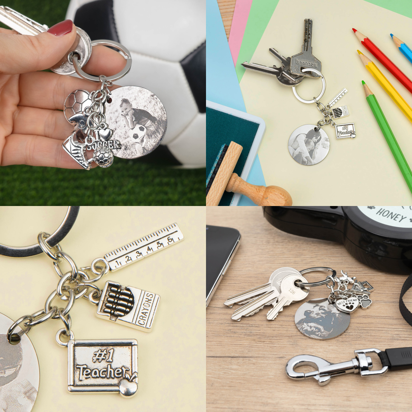 llavero grabado con charm