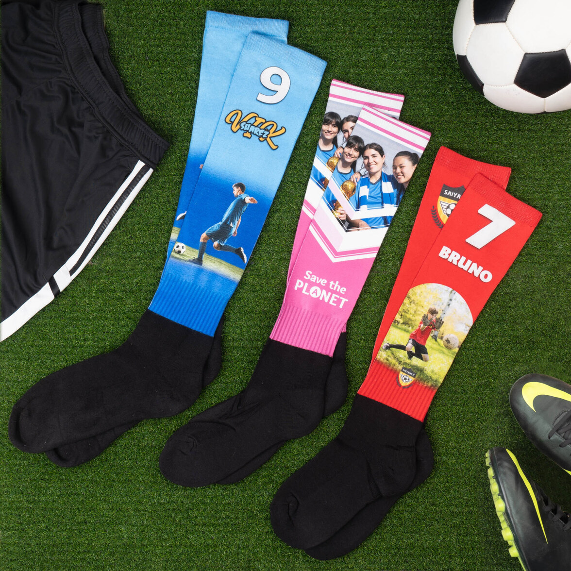 Meias Futebol Listradas CHAMPRO - Compressão E Conforto Para Jogadores
