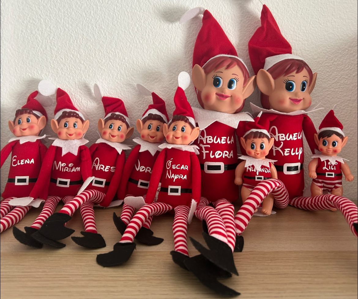 Elfo navidad baby personalizado - Imagen 2