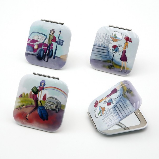 Espejo Doble Aluminio Chicas