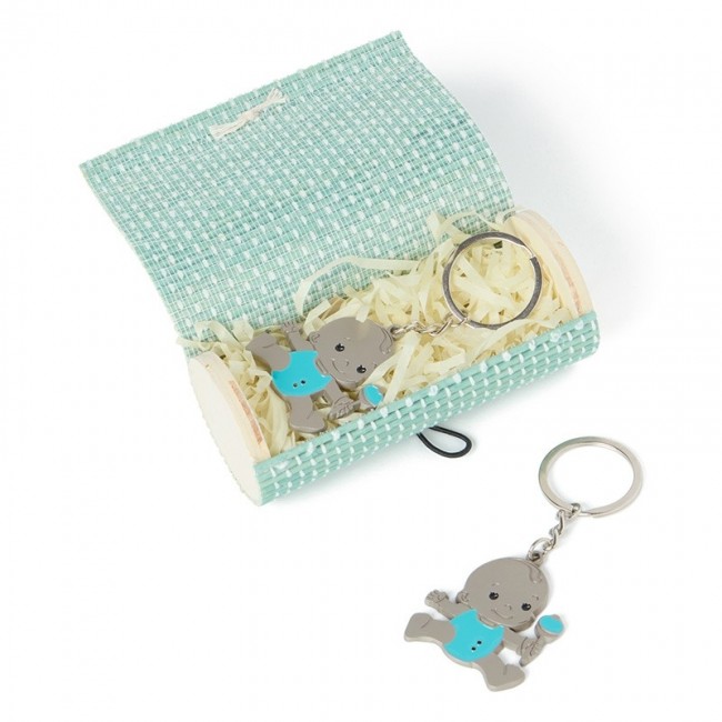 Llavero sonajero con caja bambú - Imagen 2