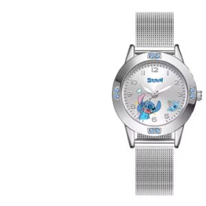 Reloj metálico Stitch y Ángel