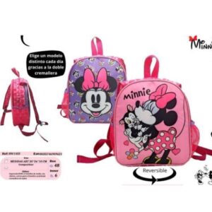 mochila reversible minnie