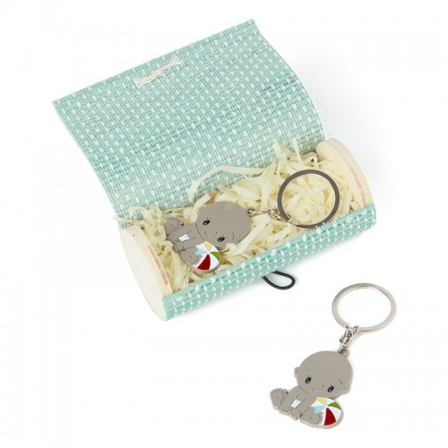 Llavero niñ@ pelota en caja bambú - Imagen 2