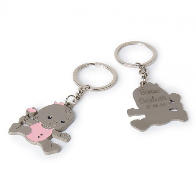 Llavero sonajero con caja bambú - Imagen 3